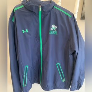 Under Armour Notre Dame jacket. XL. New without tags.
